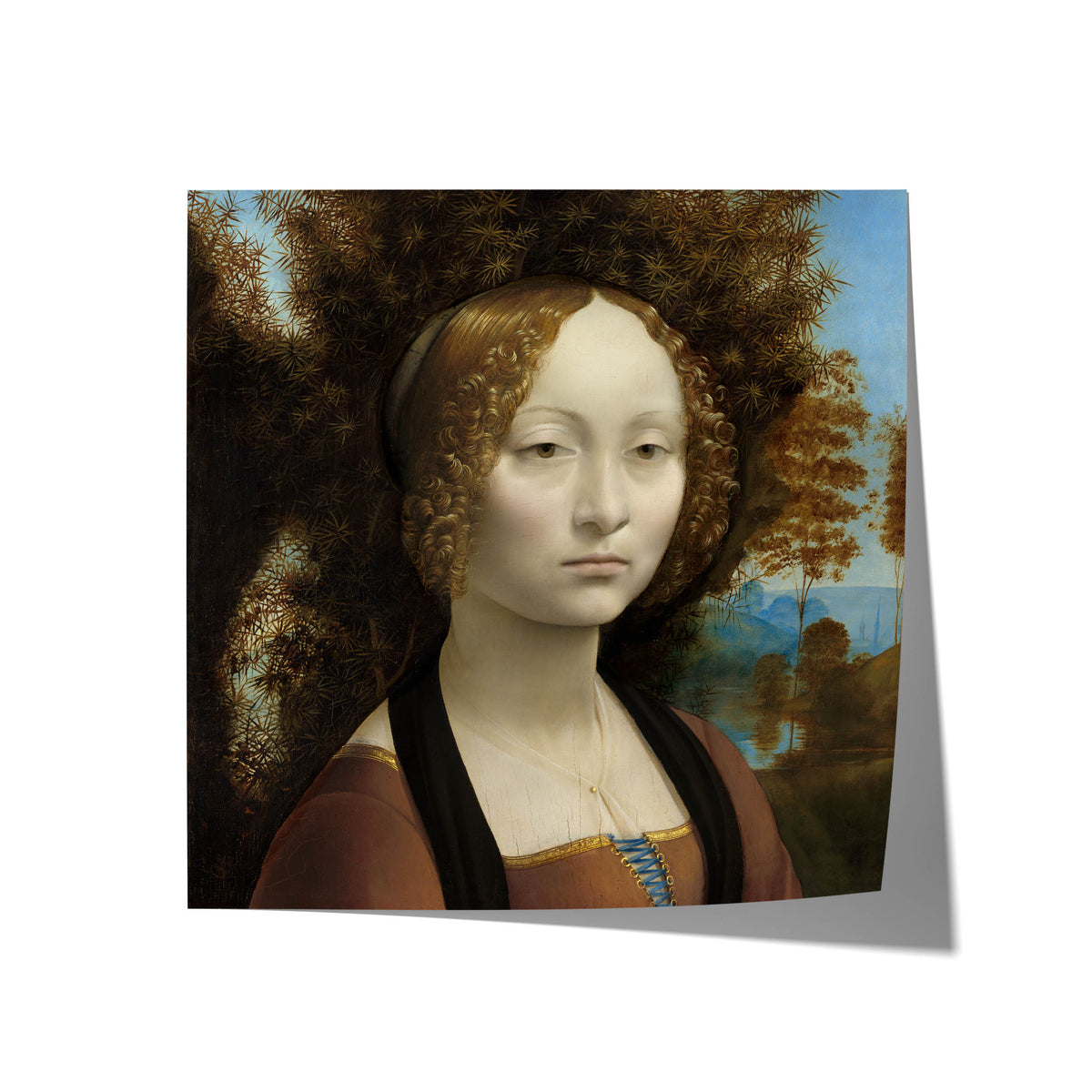 Portrait of Ginevra de' Benci | Leonardo da Vinci | c. 1474-78