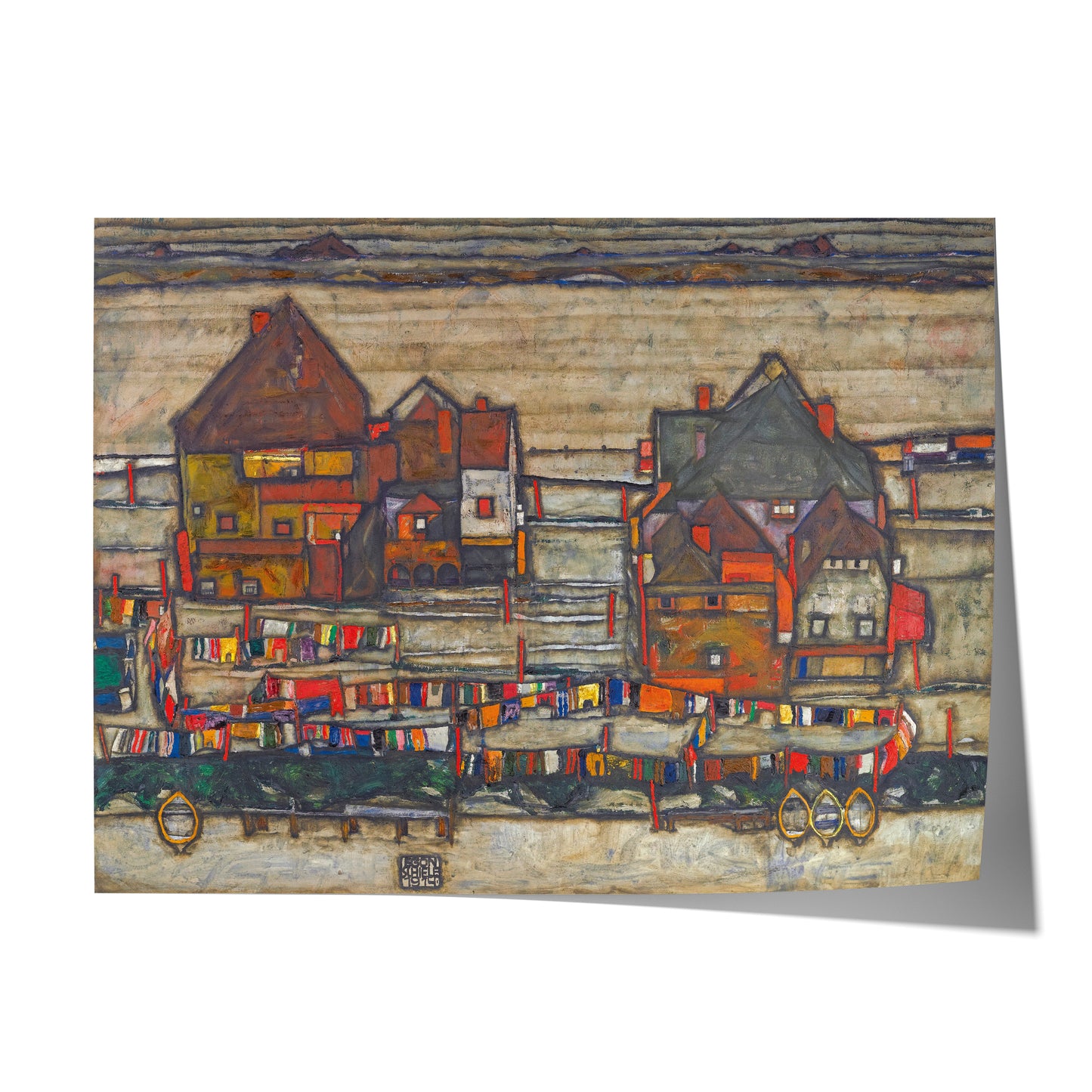 House With Lundry (Suburb II) | Egon Schiele | 1914