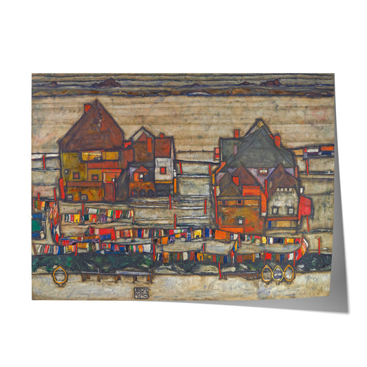 House With Lundry (Suburb II) | Egon Schiele | 1914