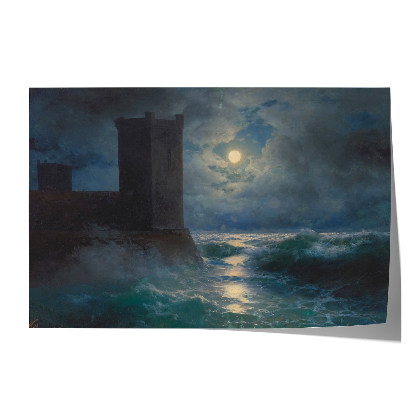 Genoese Towers in the Black Sea | Ivan Aivazovsky | 1895