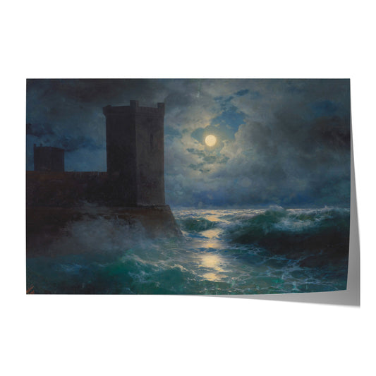 Genoese Towers in the Black Sea | Ivan Aivazovsky | 1895