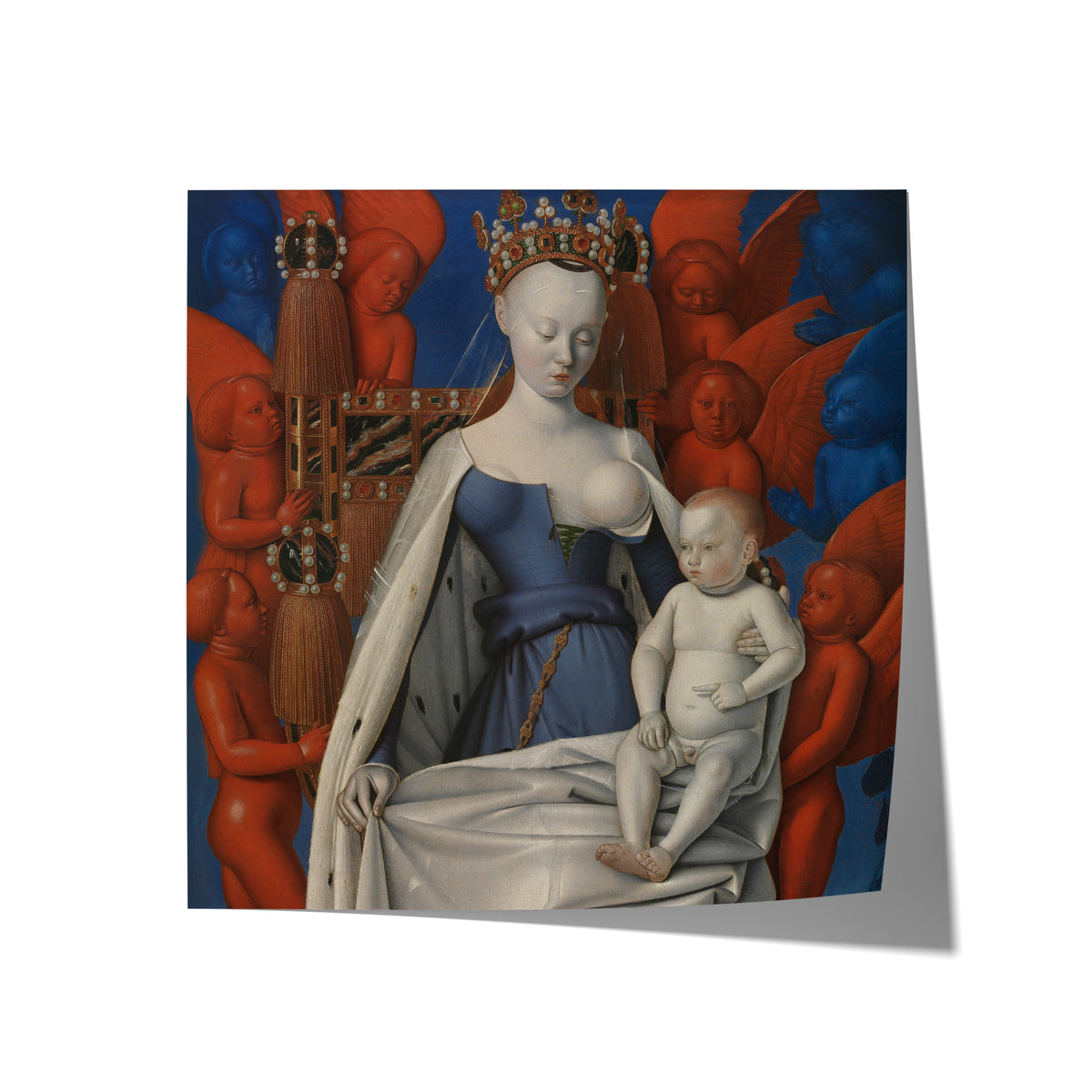 Madonna Surrounded by Seraphim and Cherubim | Jean Fouquet | c. 1455