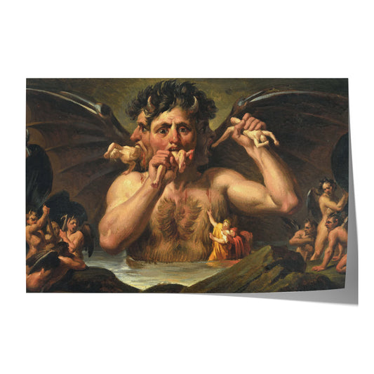 Lucifer in the Giudecca | Filippo Bigioli | 1860