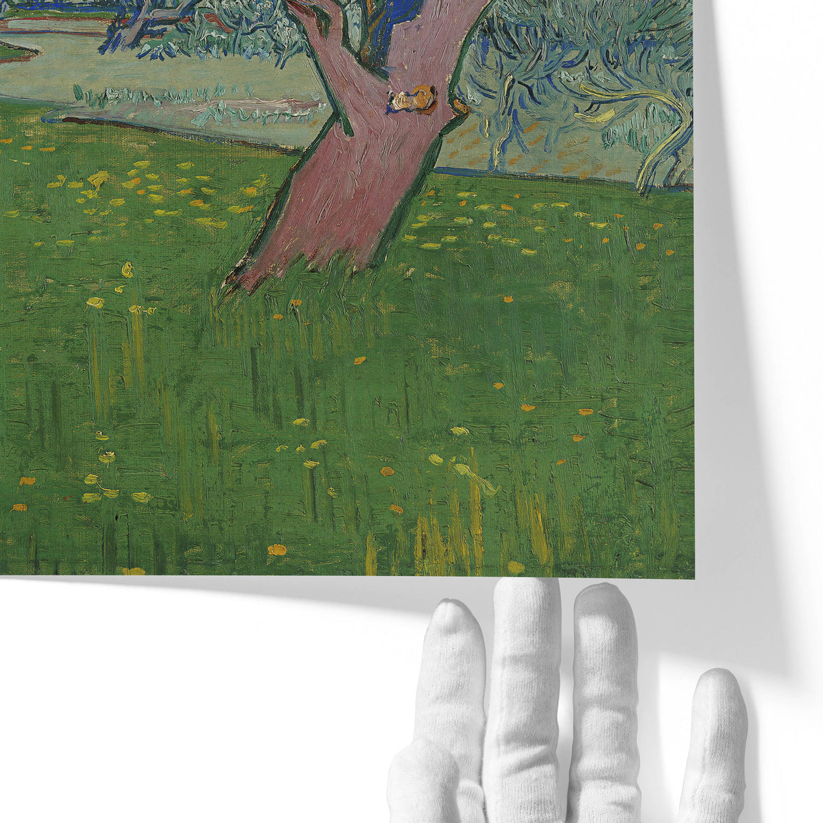 Orchard in Bloom with View of Arles | Vincent van Gogh | 1889