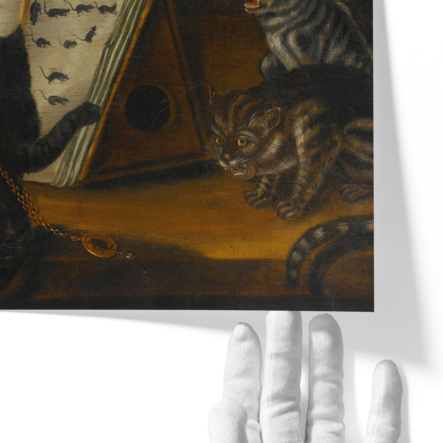 Cats Being Instructed in the Art of Mouse-Catching by an Owl | Lombard School | c. 1700