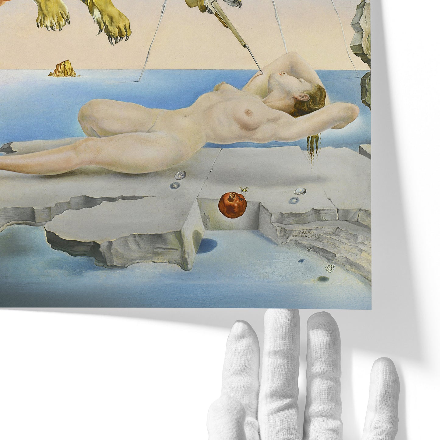 Dream Caused by the Flight of a Bee Around a Pomegranate a Second Before Awakening | Salvador Dalí | 1944