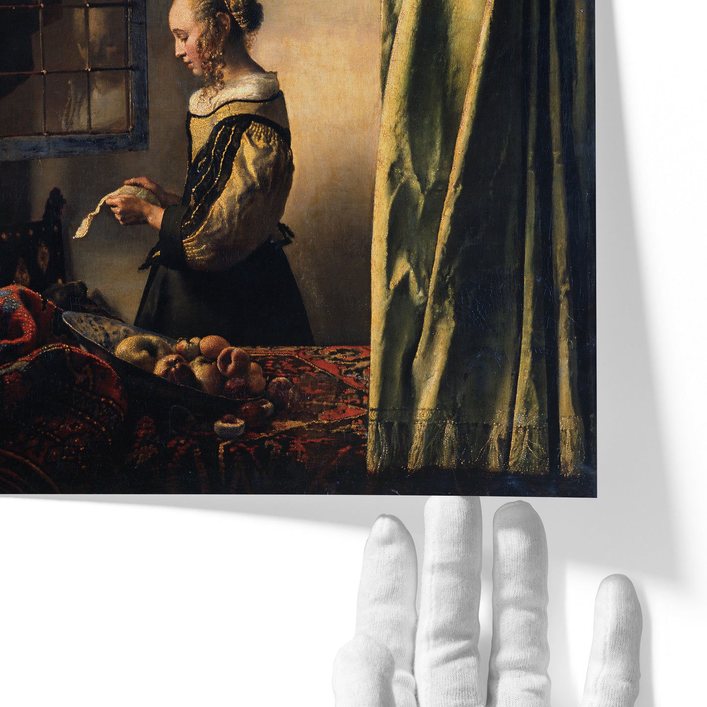 Girl Reading a Letter at an Open Window (Before Restoration) | Johannes Vermeer | 1657