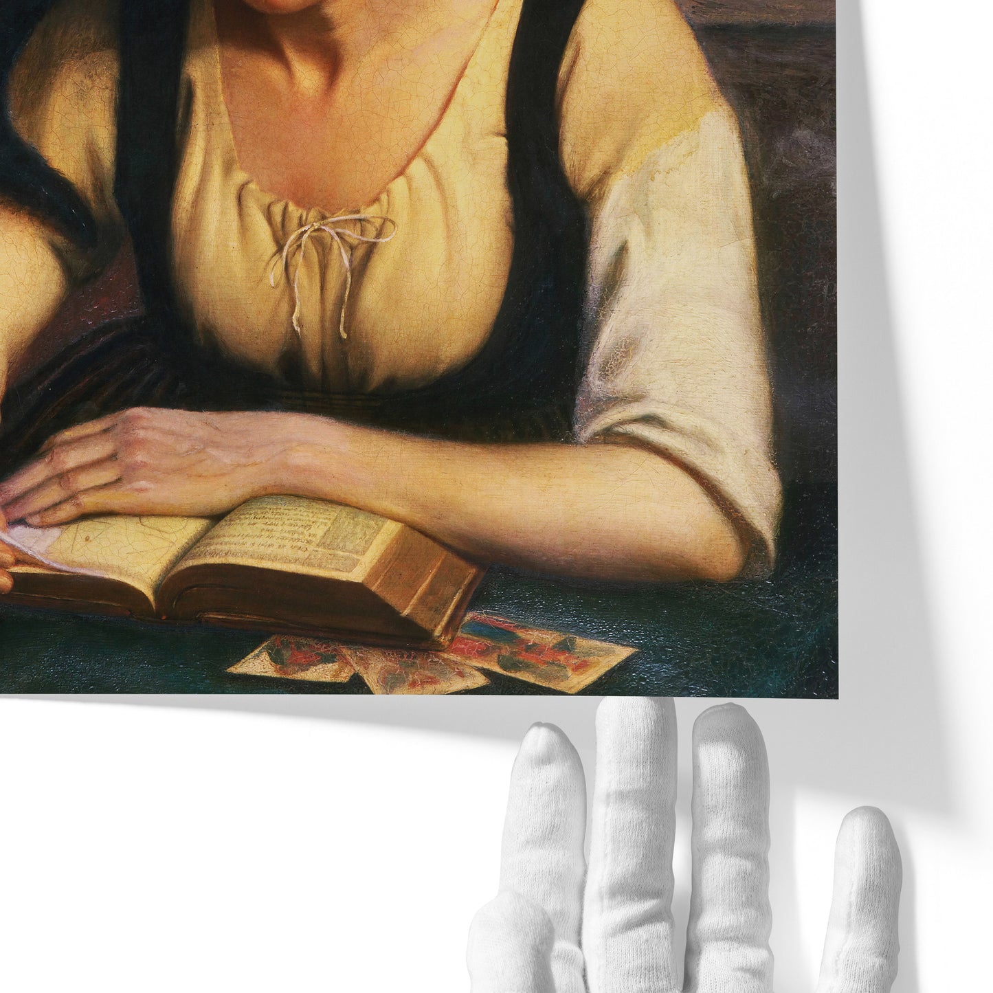 Fortune Teller Studying a Book of Necromancy | Clémentine Dondey | 1847