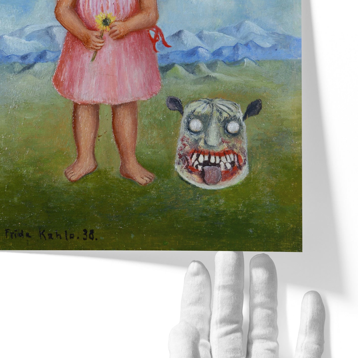 Girl With Death Mask | Frida Kahlo | 1938