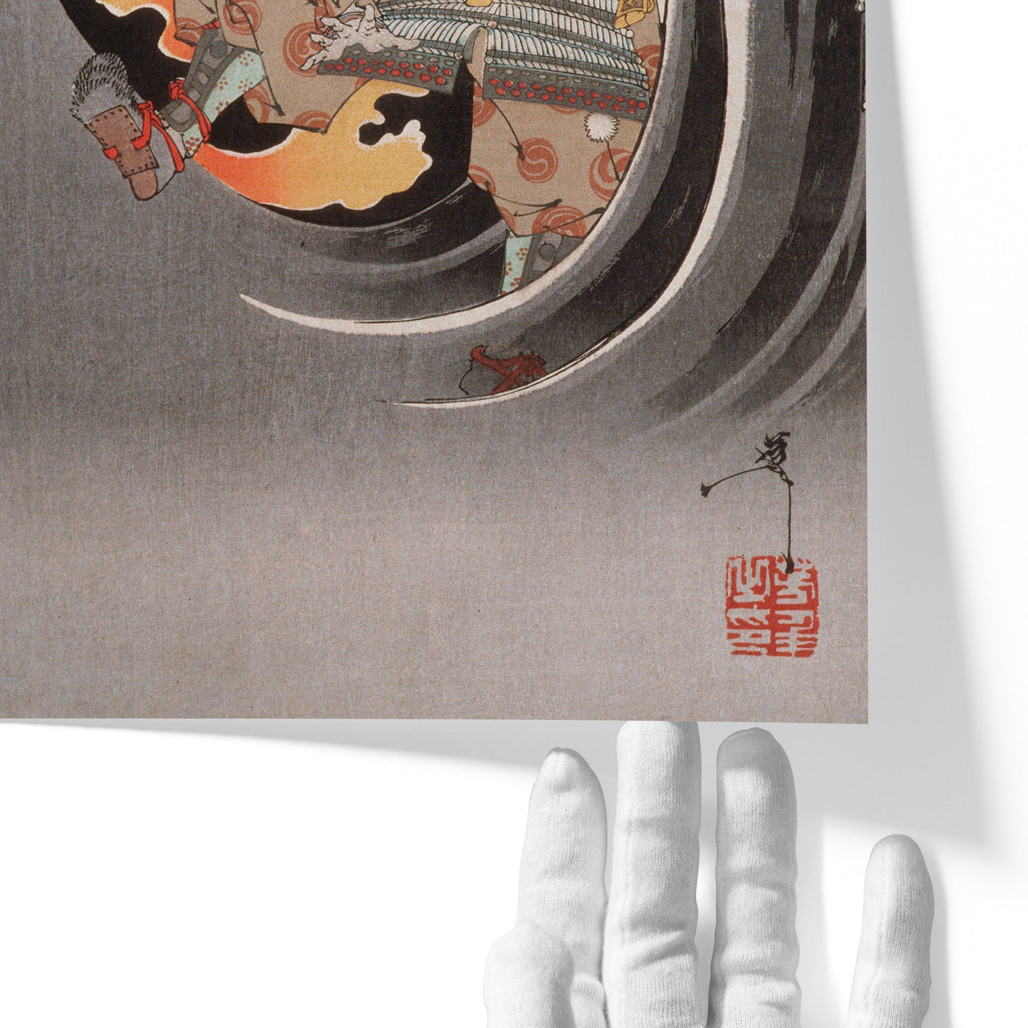 Ghost of Genta Yoshihira Taking Revenge | Tsukioka Yoshitoshi | 1889