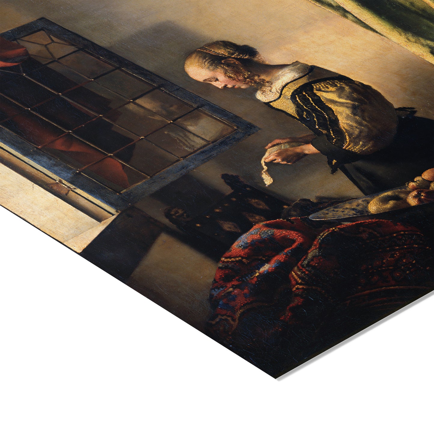 Girl Reading a Letter at an Open Window (Before Restoration) | Johannes Vermeer | 1657