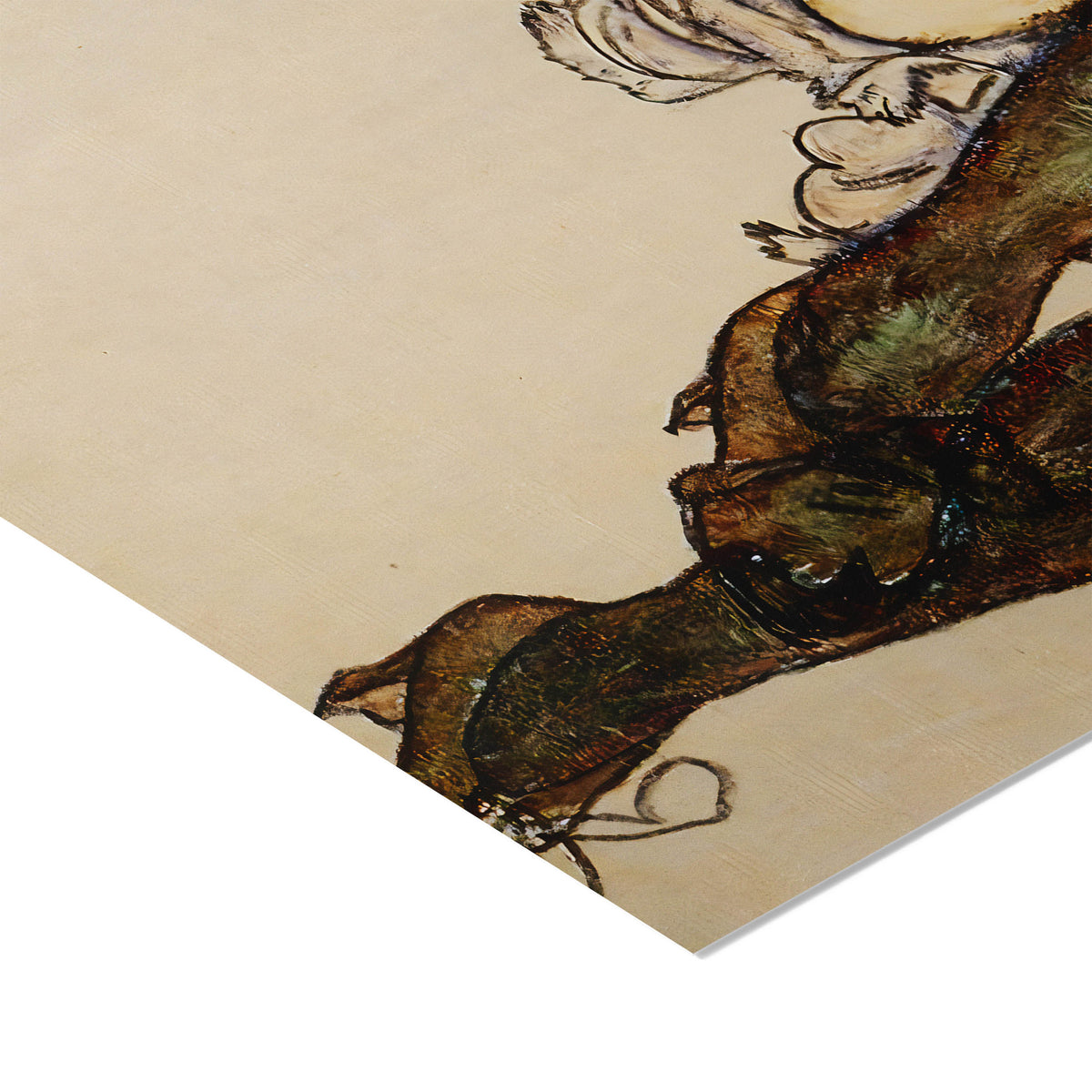 Reclining Woman with Green Stockings | Egon Schiele | 1917