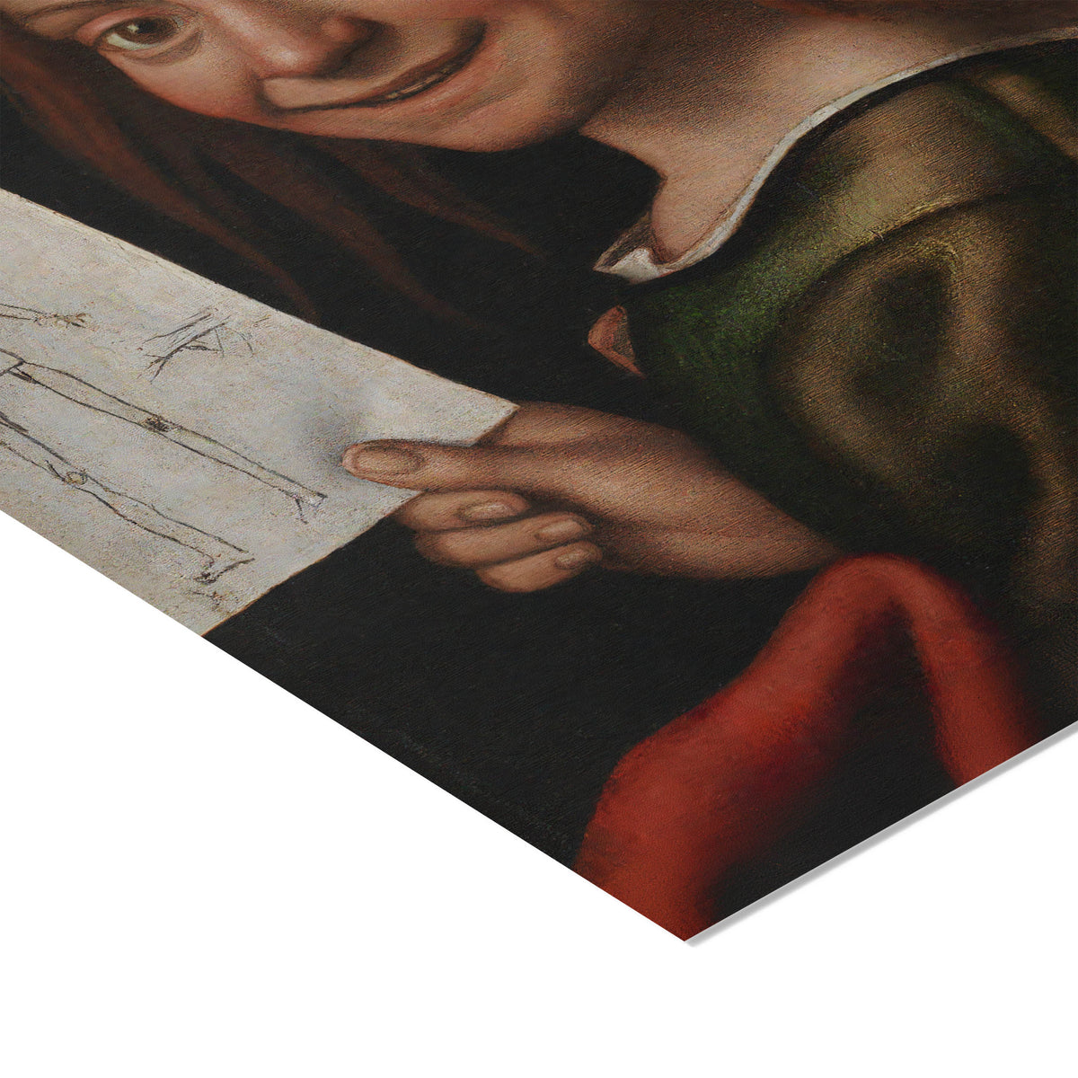 Portrait of a Young Boy Holding a Child's Drawing | Giovanni Francesco Caroto | c. 1515