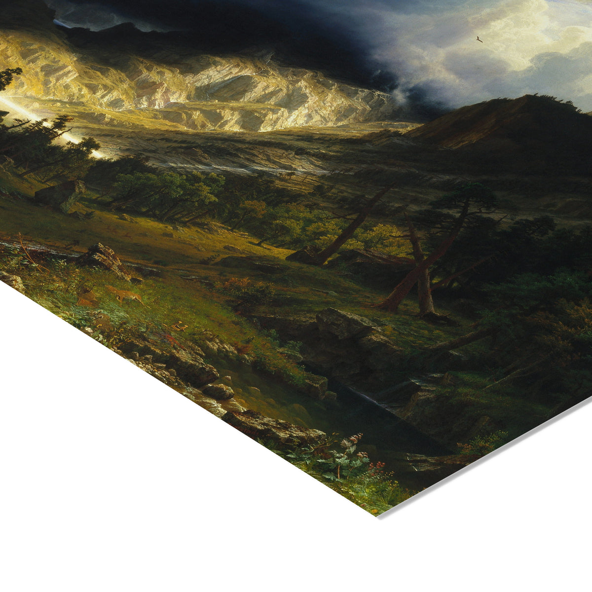 A Storm in the Rocky Mountains, Mt. Rosalie | Albert Bierstadt | 1866