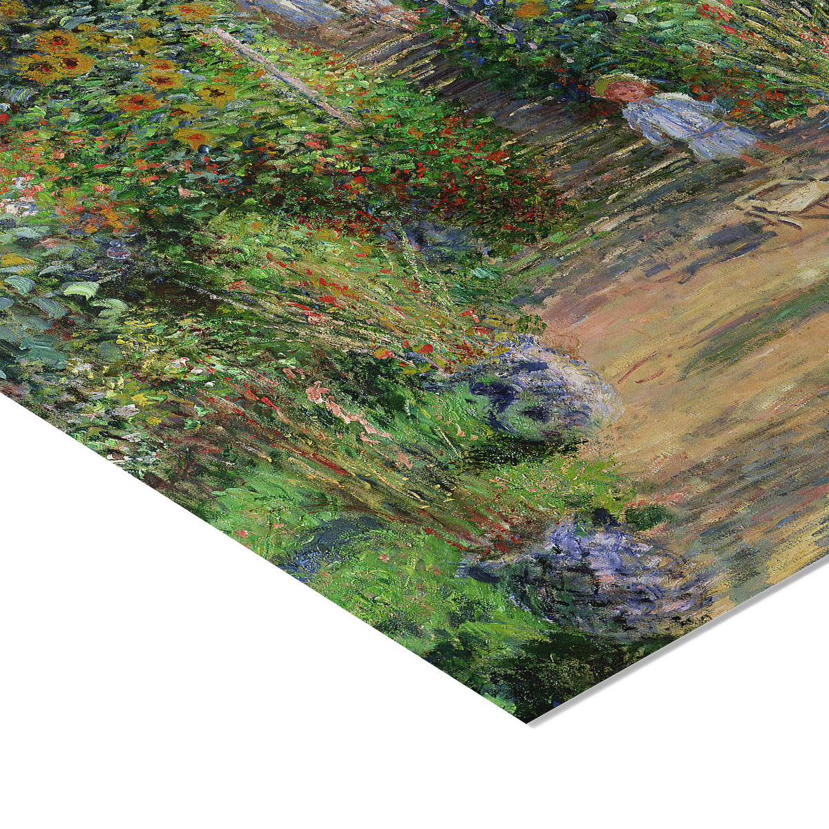 Monet's Garden at Vétheuil | Claude Monet | 1880