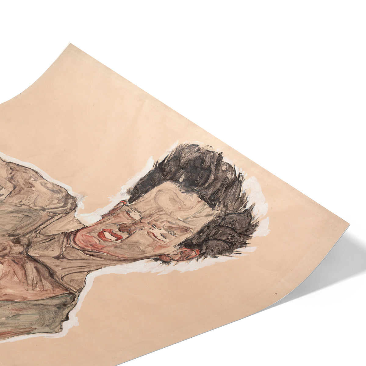 Nude Self-Portrait, Grimacing | Egon Schiele | 1910