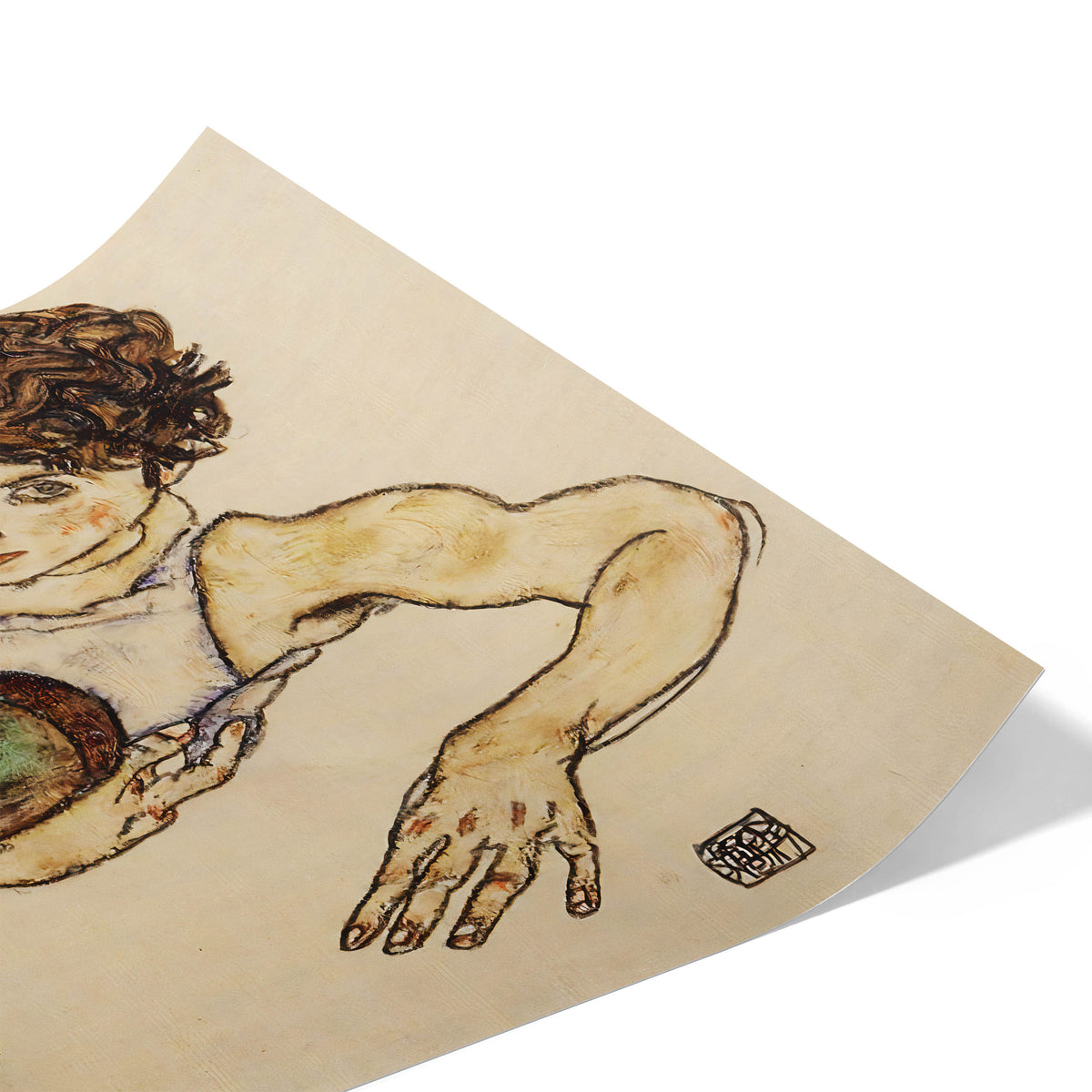 Reclining Woman with Green Stockings | Egon Schiele | 1917