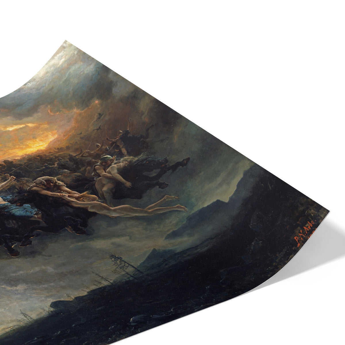 The Wild Hunt of Odin | Peter Nicolai Arbo | 1872