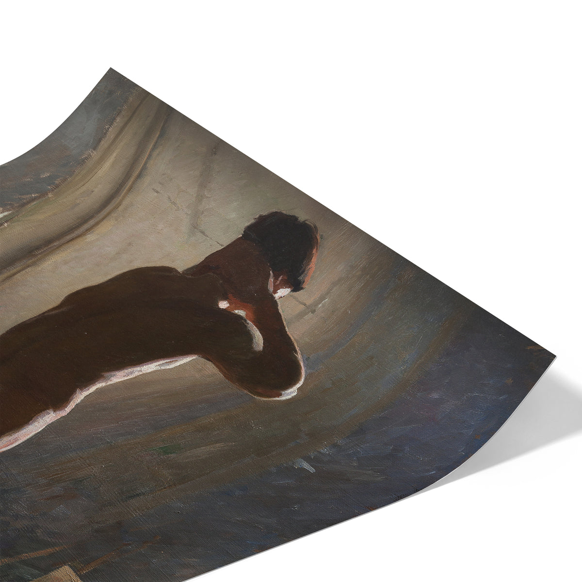 Male Nude in the Studio of Bonnat | Laurits Tuxen | 1877