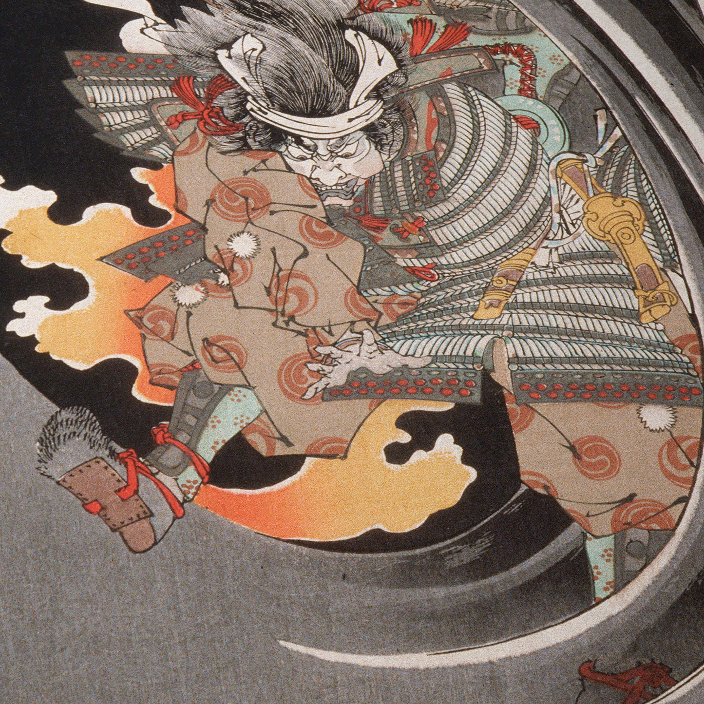 Ghost of Genta Yoshihira Taking Revenge | Tsukioka Yoshitoshi | 1889