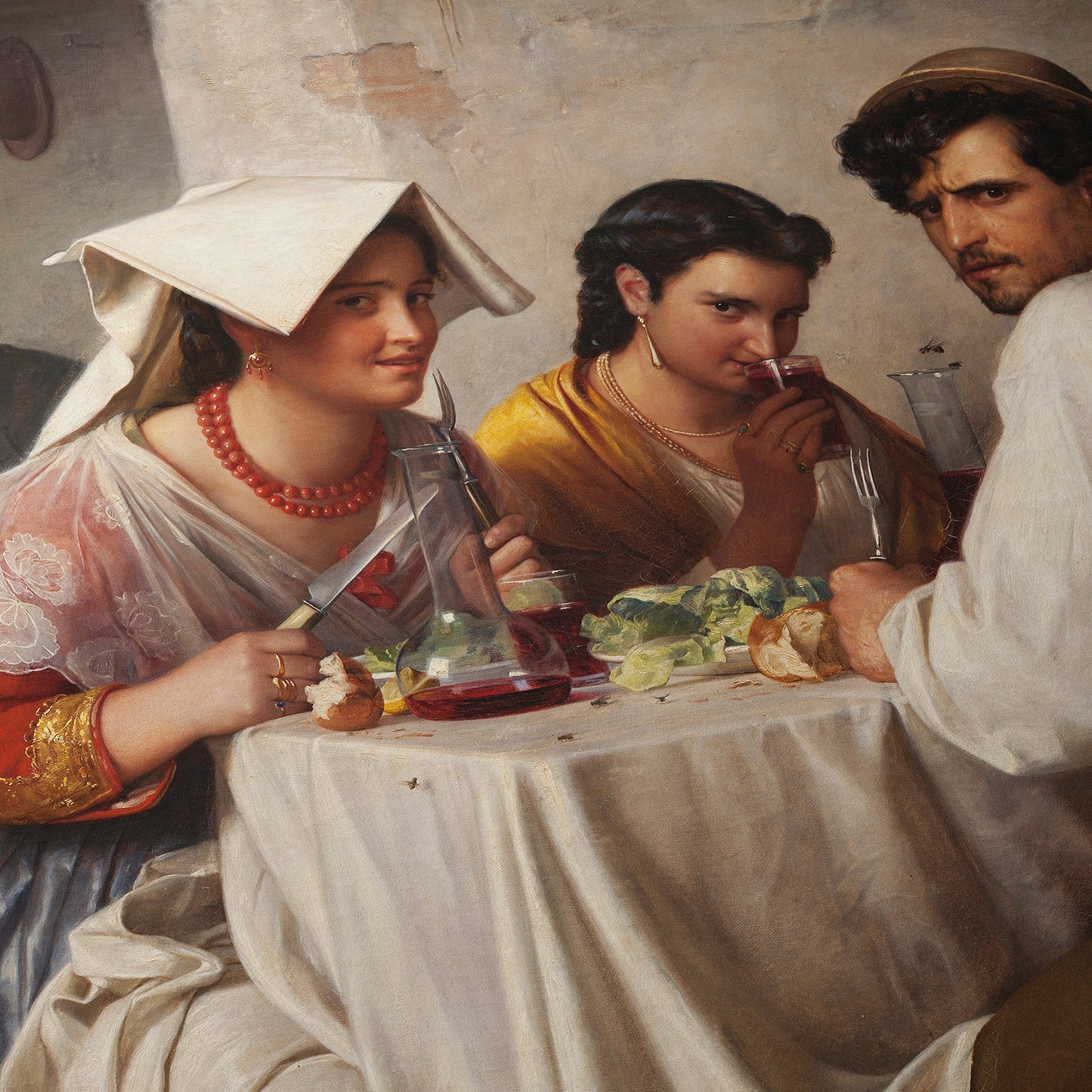 In a Roman Osteria | Carl Bloch | 1866