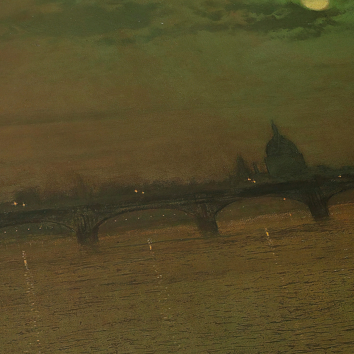 Waterloo Bridge, London, looking east | John Atkinson Grimshaw | 1883
