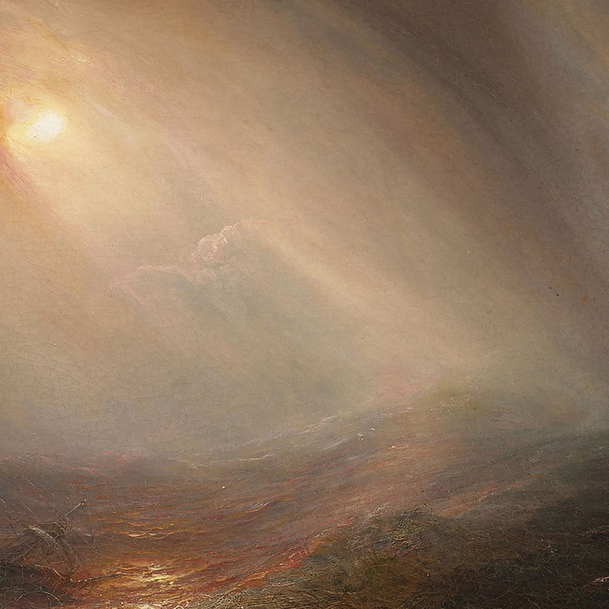 Light Effect in the Heart of a Storm at Sea | Théodore Gudin | 1867