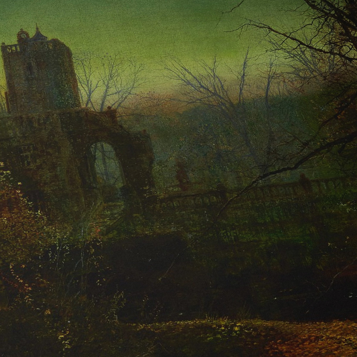 Knostrop Old Hall at Dusk | John Atkinson Grimshaw | 1882