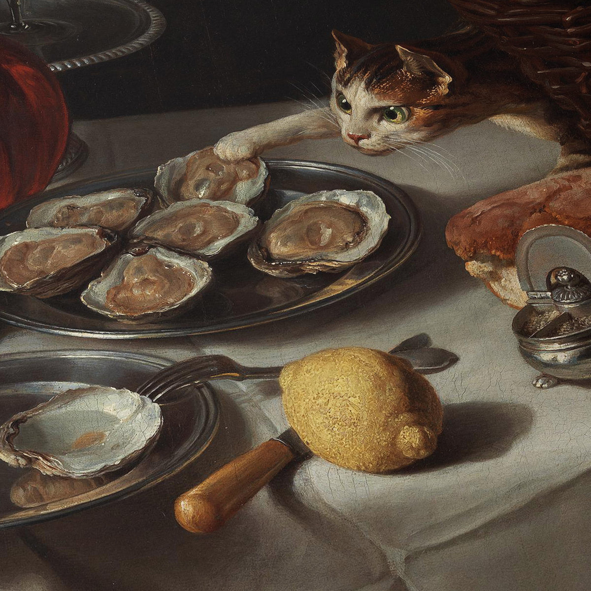 Still Life with Cat | Alexandre-François Desportes | c. 1705
