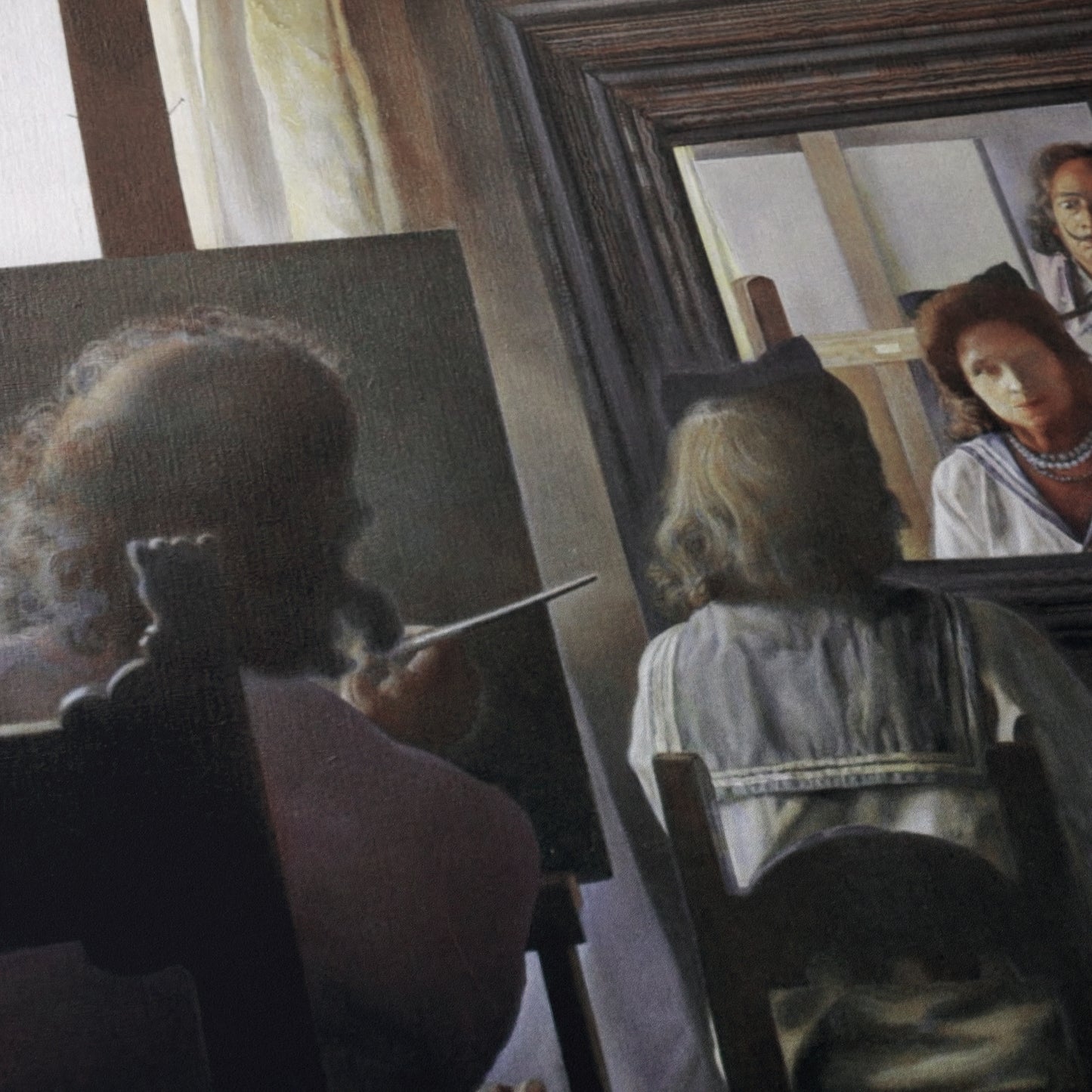 Dalí Seen from the Back Painting Gala from the Back Eternalised by Six Virtual Corneas Provisionally Reflected by Six Real Mirrors | Salvador Dali | 1972-73
