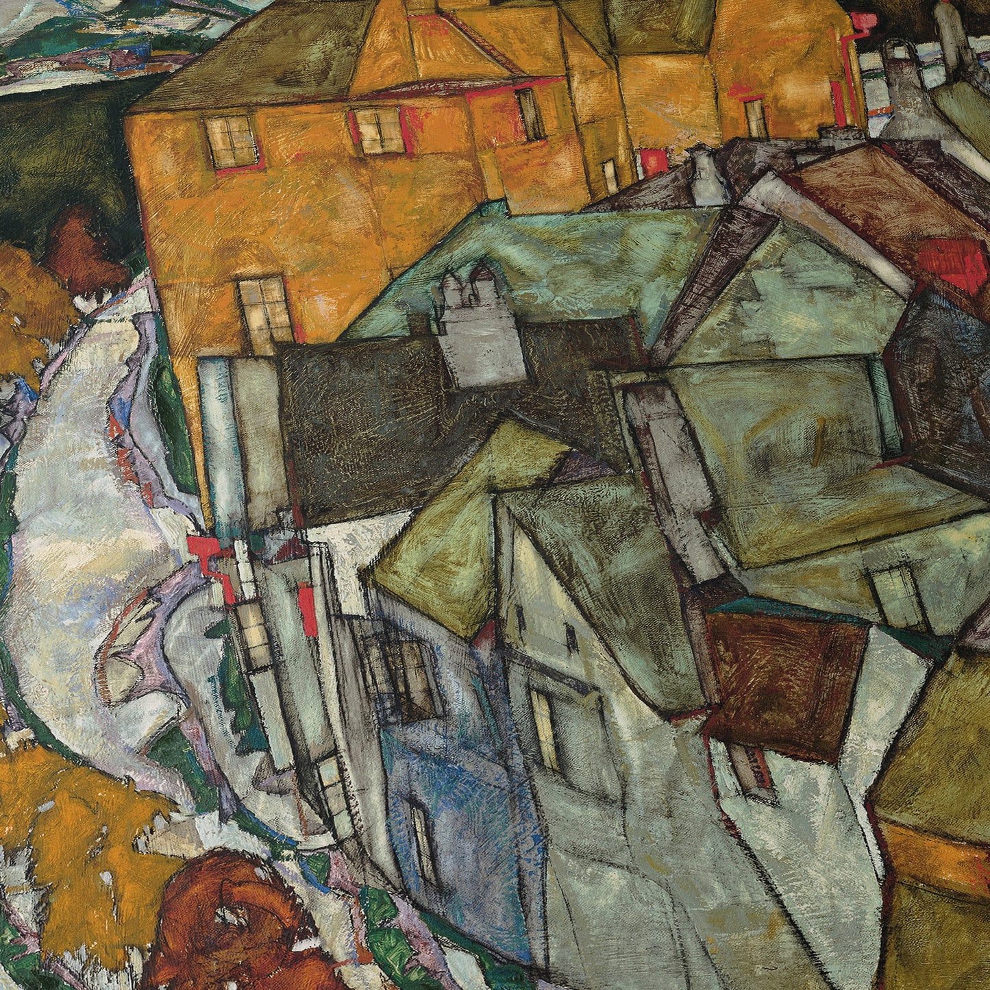 Crescent of Houses II | Egon Schiele | 1914