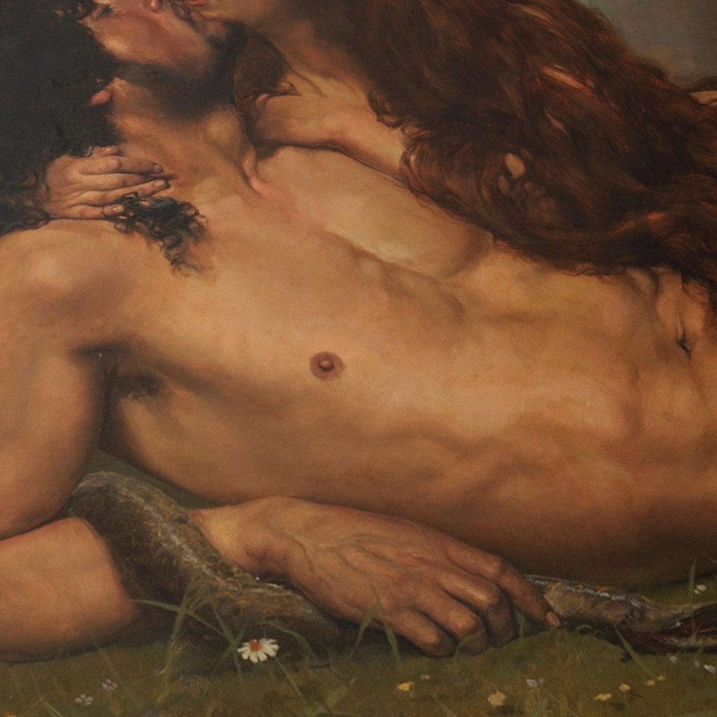 The First Kiss of Adam and Eve | Salvador Viniegra | 1891