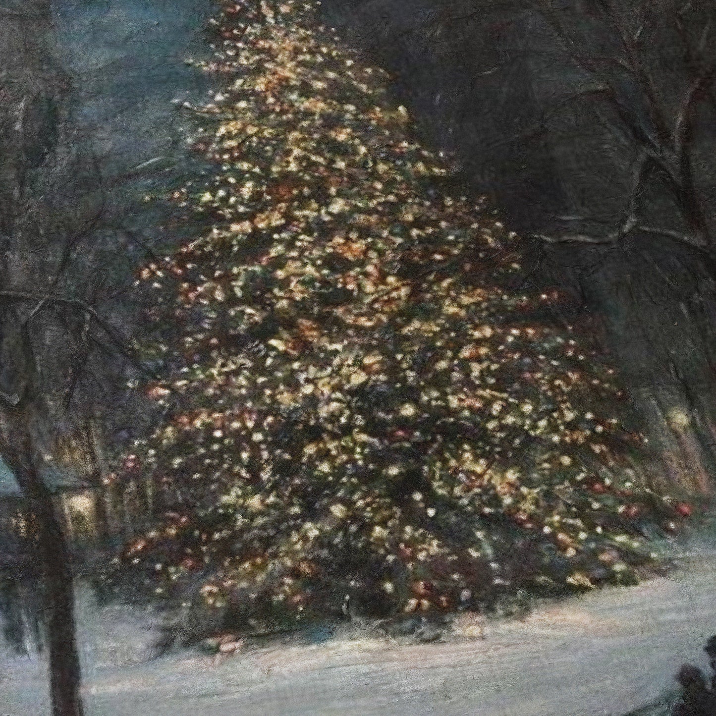 Christmas in Madison Square Park | Paul Cornoyer | 20th Century