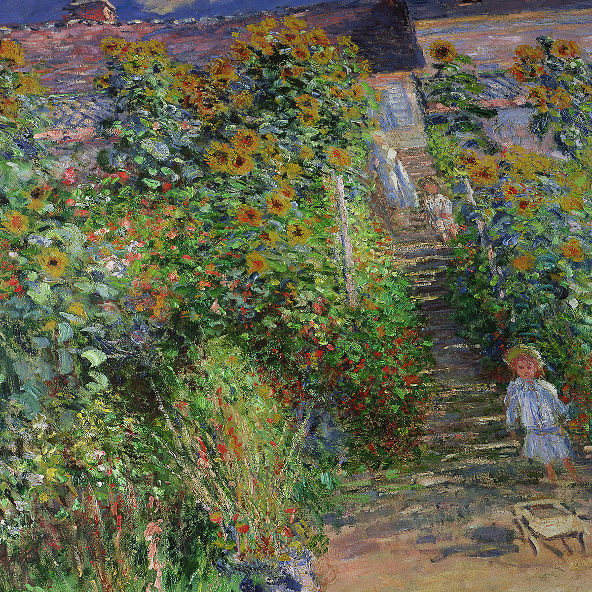 Monet's Garden at Vétheuil | Claude Monet | 1880