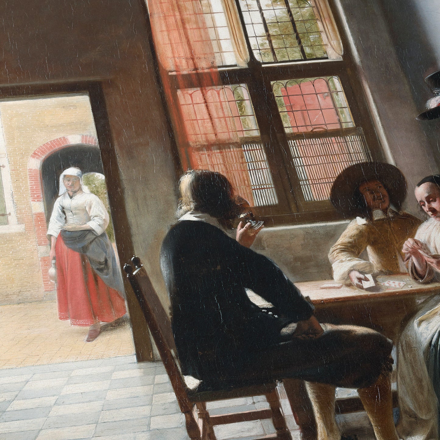 Cardplayers in a Sunlit Room | Pieter de Hooch | 1658