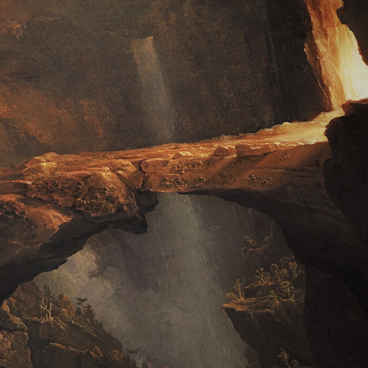Expulsion: Moon and Firelight | Thomas Cole | c. 1828
