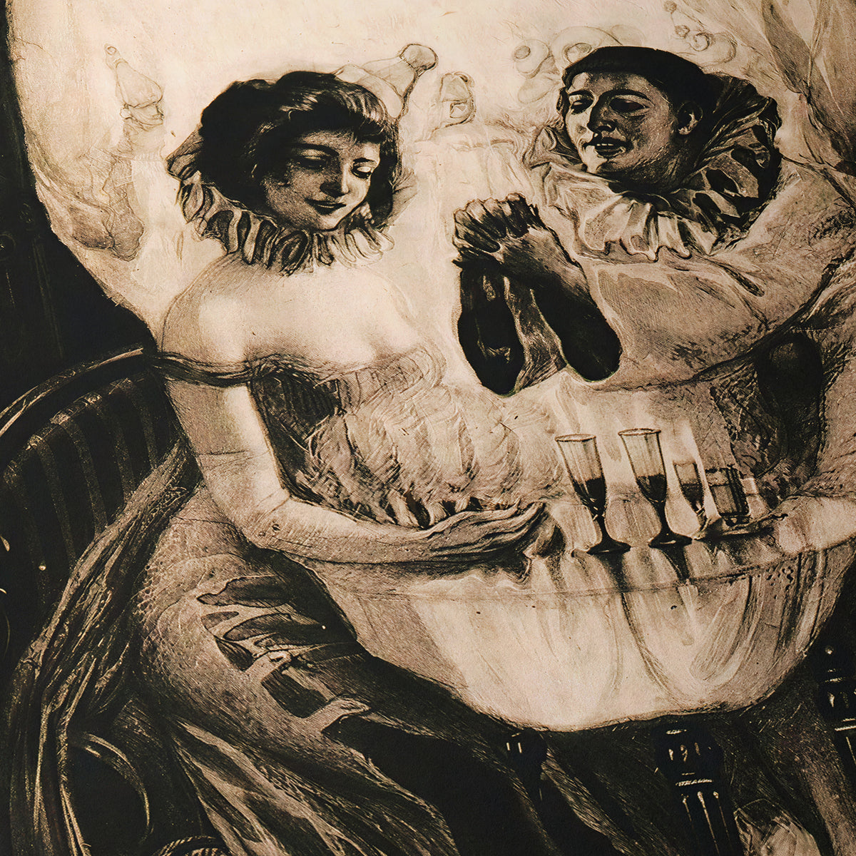 L'Amour de Pierrot | Attributed to Salvador Dalí | c. 1904