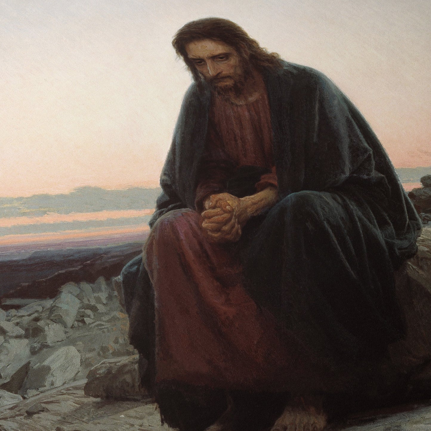 Christ in the Desert | Iván Kramskói | 1872