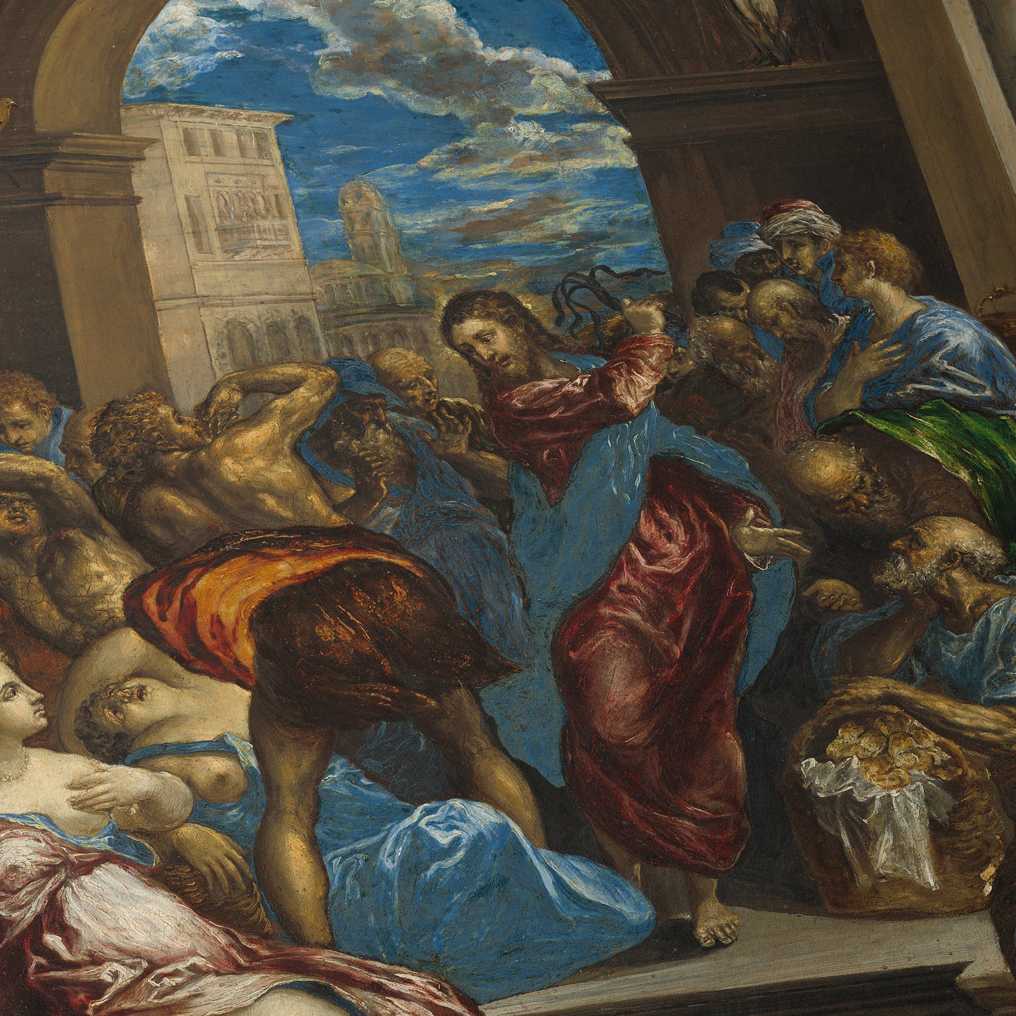 Christ Driving the Money Changers from the Temple (First Version) | El Greco | 1568