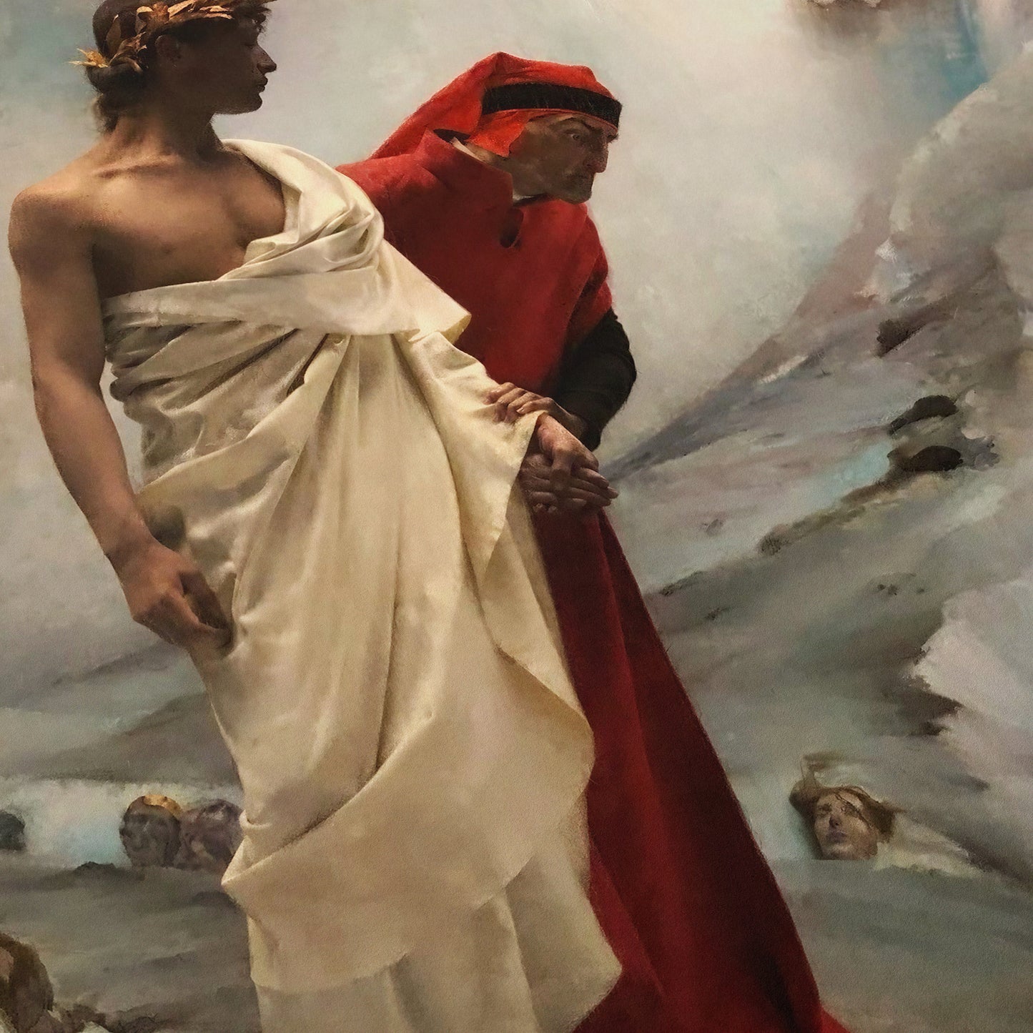 Dante and Virgil in Hell⁣⁣ | Gustave Courtois⁣⁣ | 1879