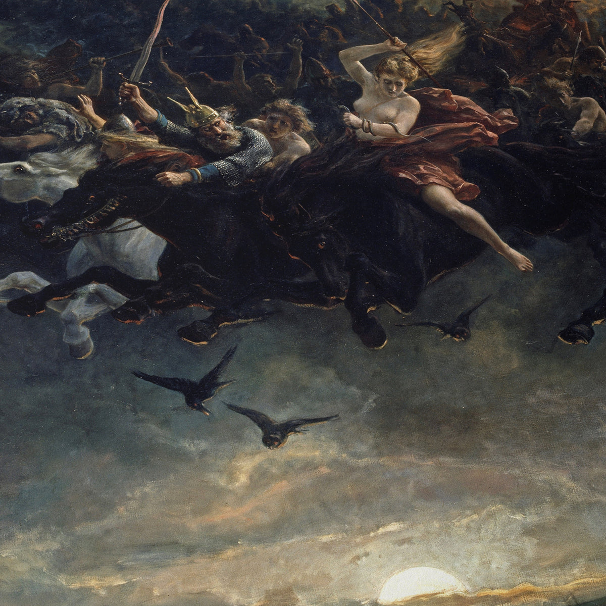 The Wild Hunt of Odin | Peter Nicolai Arbo | 1872