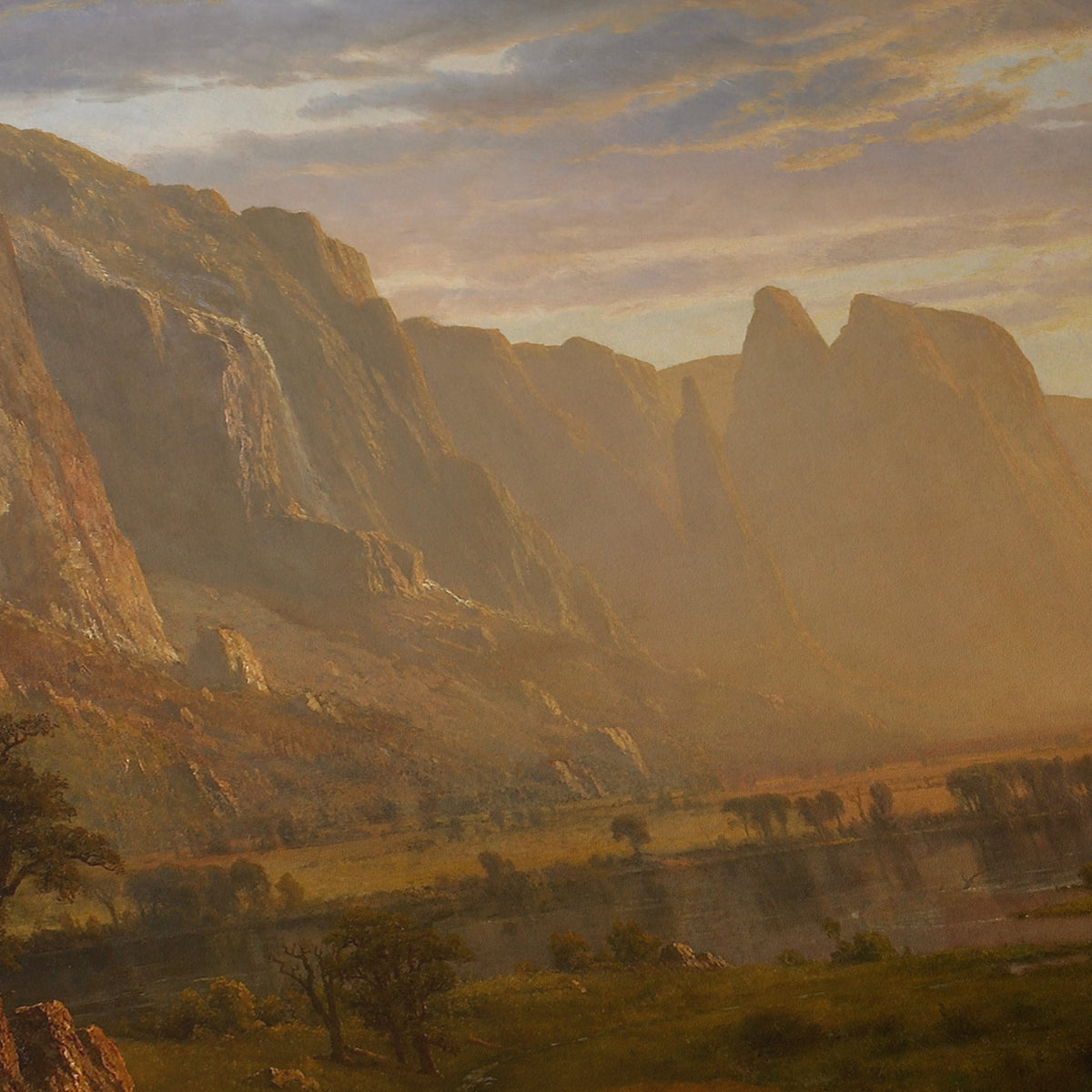 Looking Down Yosemite Valley, California | Albert Bierstadt | 1865