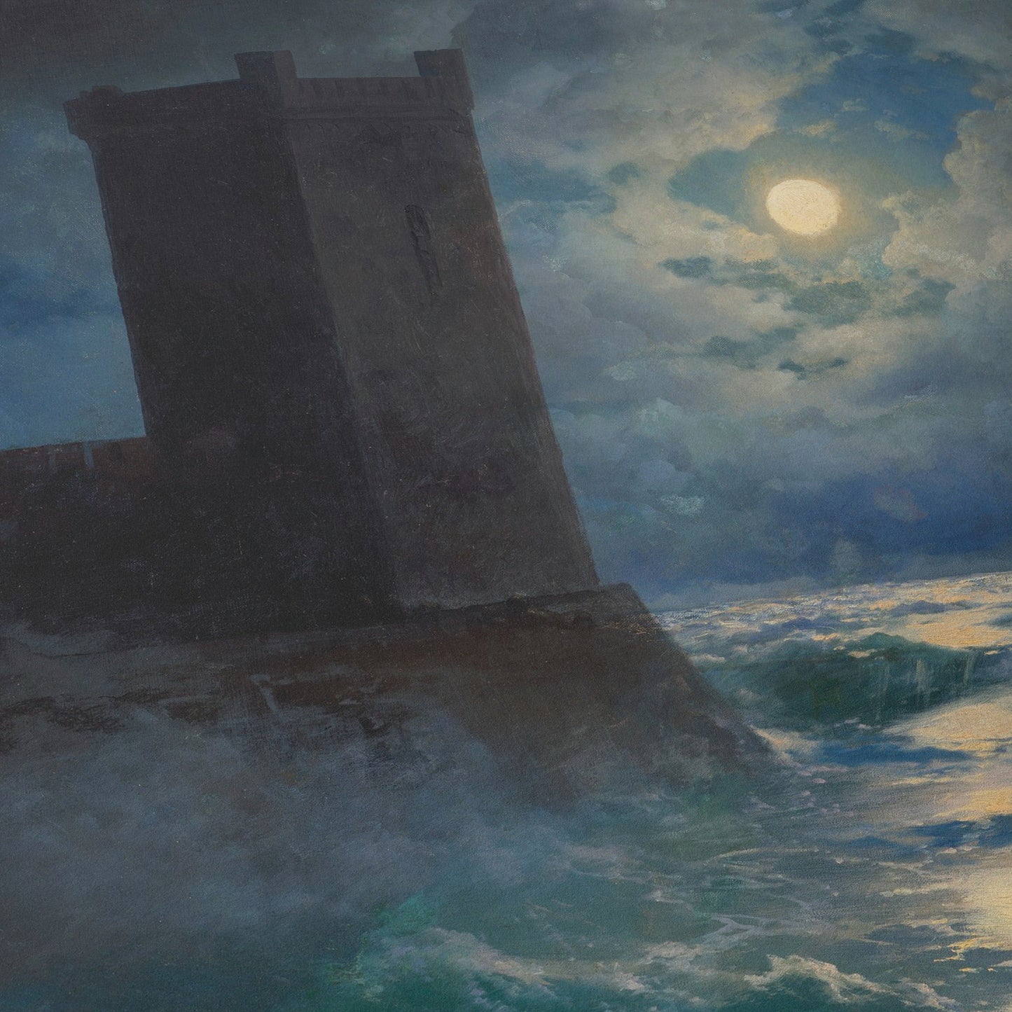 Genoese Towers in the Black Sea | Ivan Aivazovsky | 1895