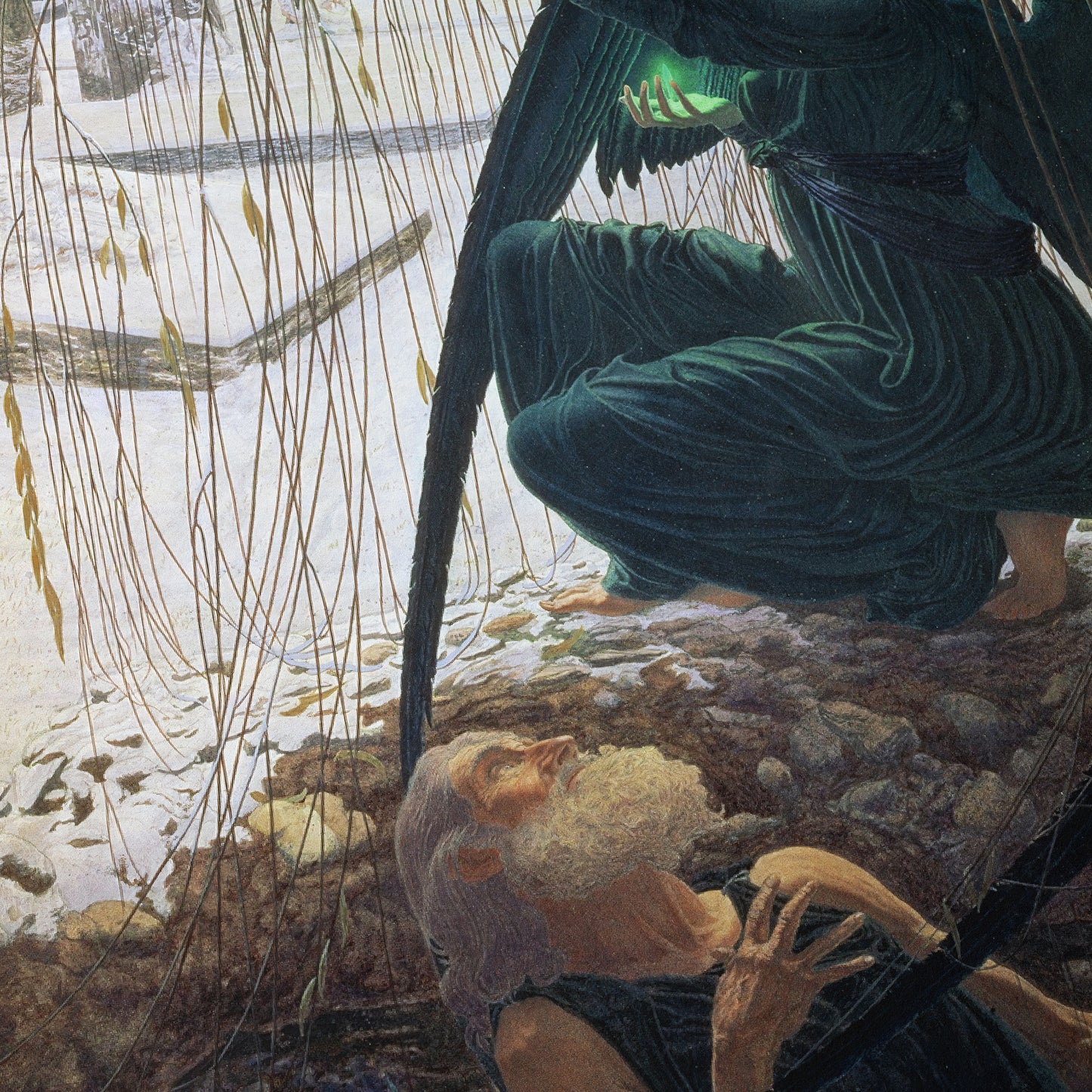Death and the Gravedigger | Carlos Schwabe | 1890