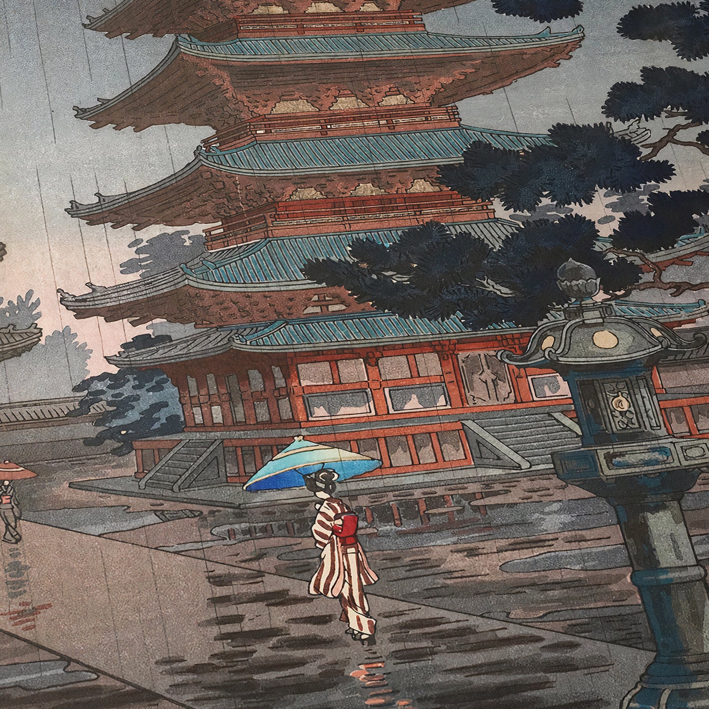 Horyu-ji, Nara | Tsuchiya Koitsu | 1870 - 1949
