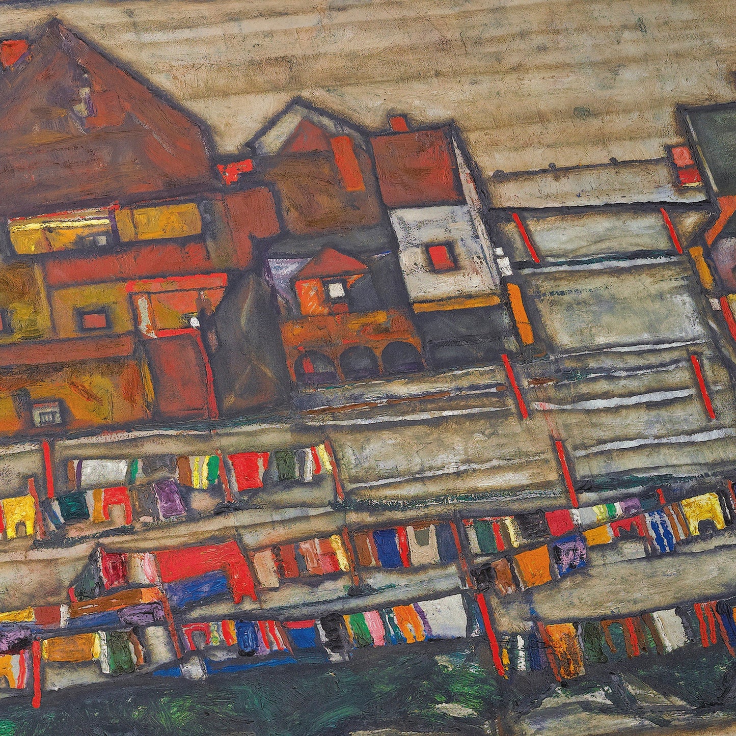 House With Lundry (Suburb II) | Egon Schiele | 1914
