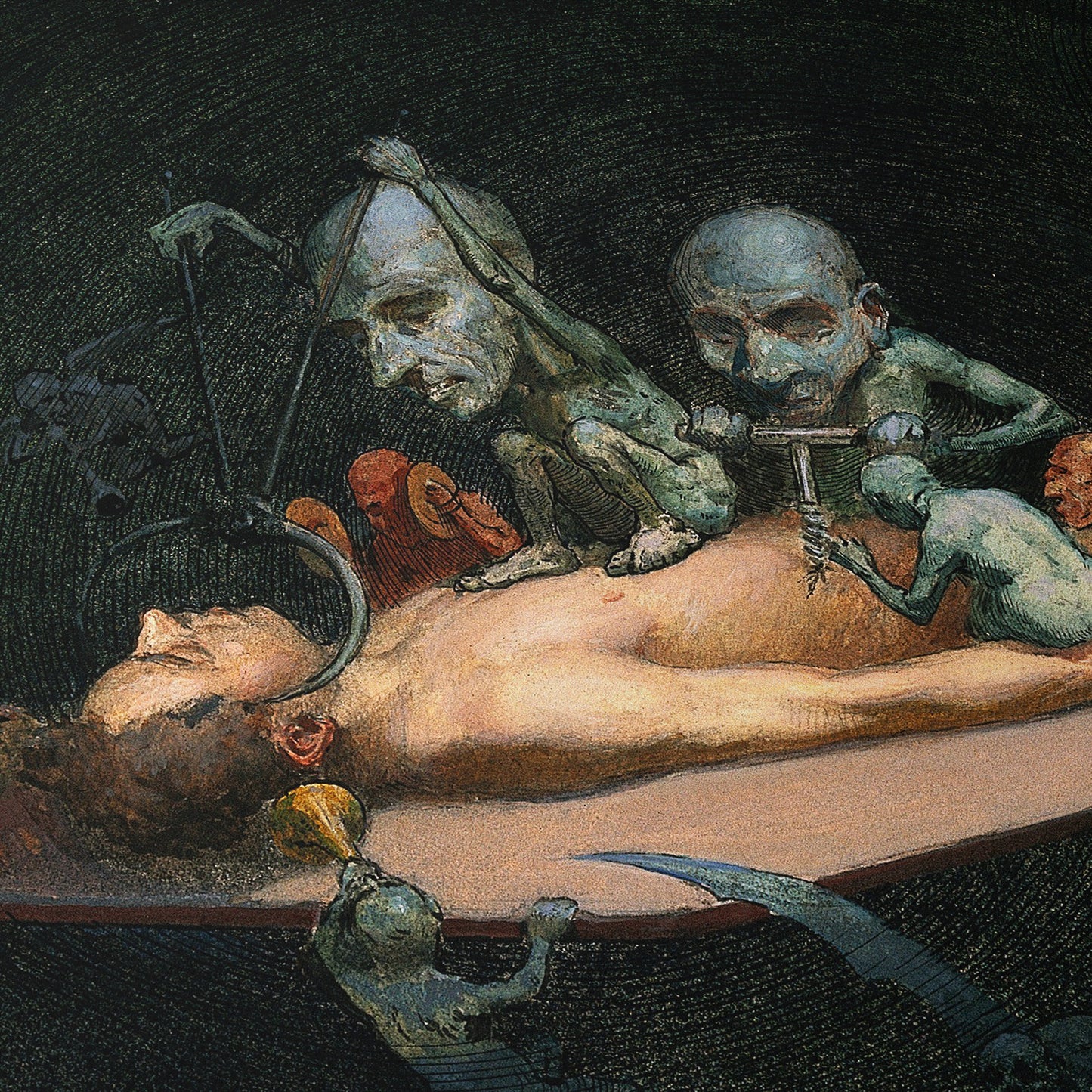 An Unconscious Naked Man (Chloroform) | Richard Tennant Cooper | 20th Century