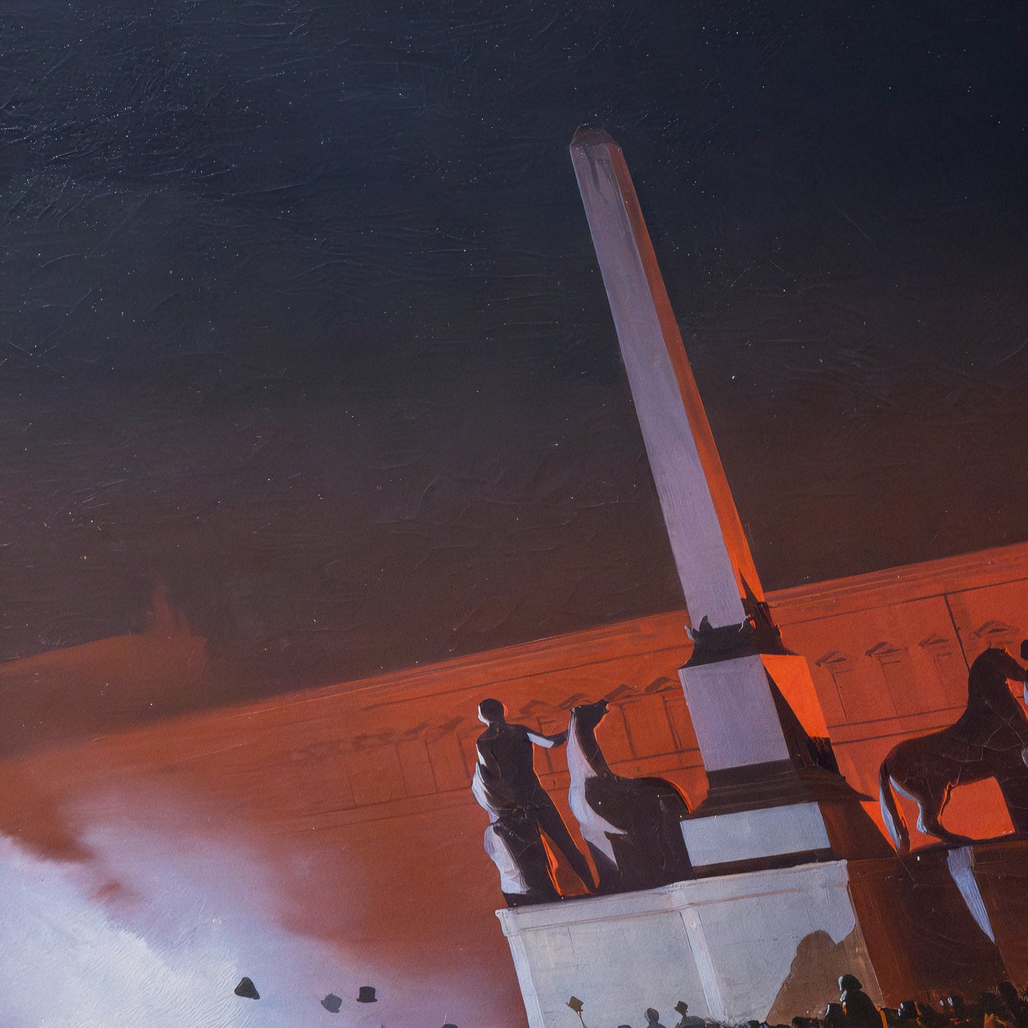 Blessing of Pius IX from the Quirinale at Night | Ippolito Caffi | 1848