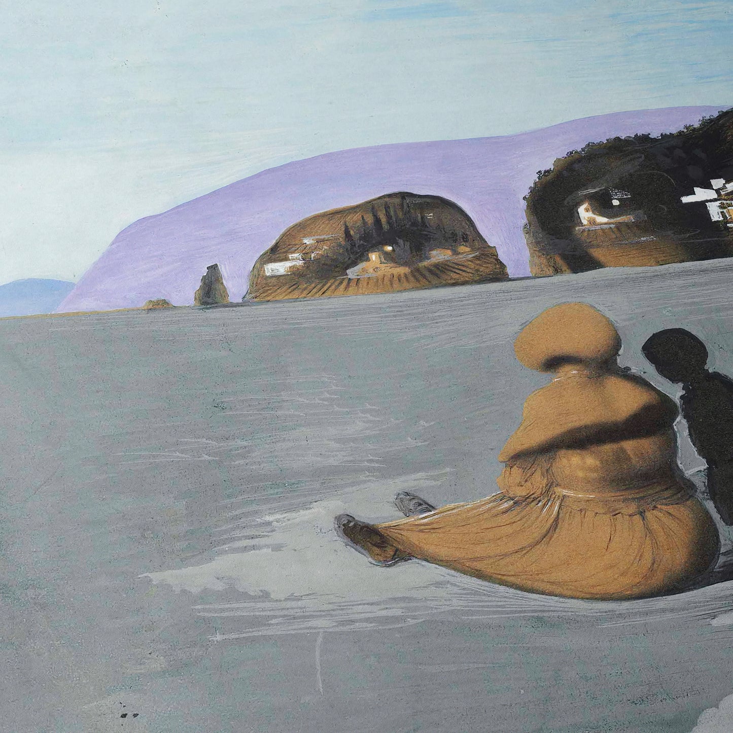 Adolescence or Mysterious Mouth Appearing on My Nurse's Back | Salvador Dali | 1941