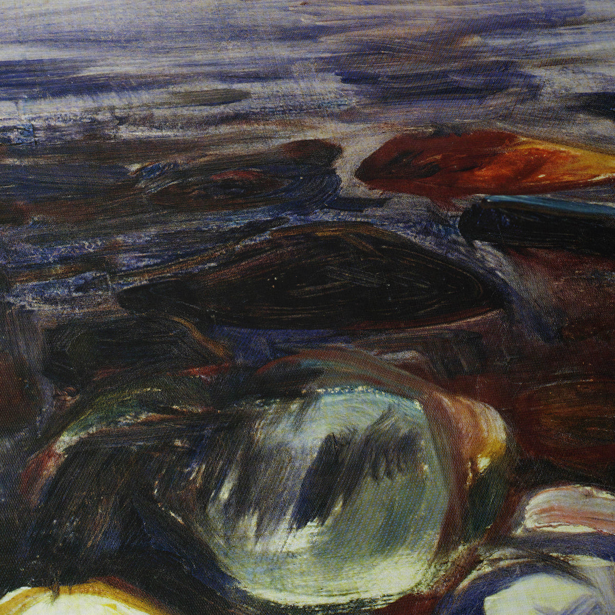 Rowing Boat on the Sea | Edvard Munch | 1900